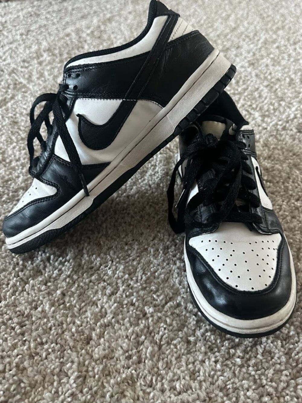 Nike Dunk Low Panda Black White Big Kids Youth Size 6.5